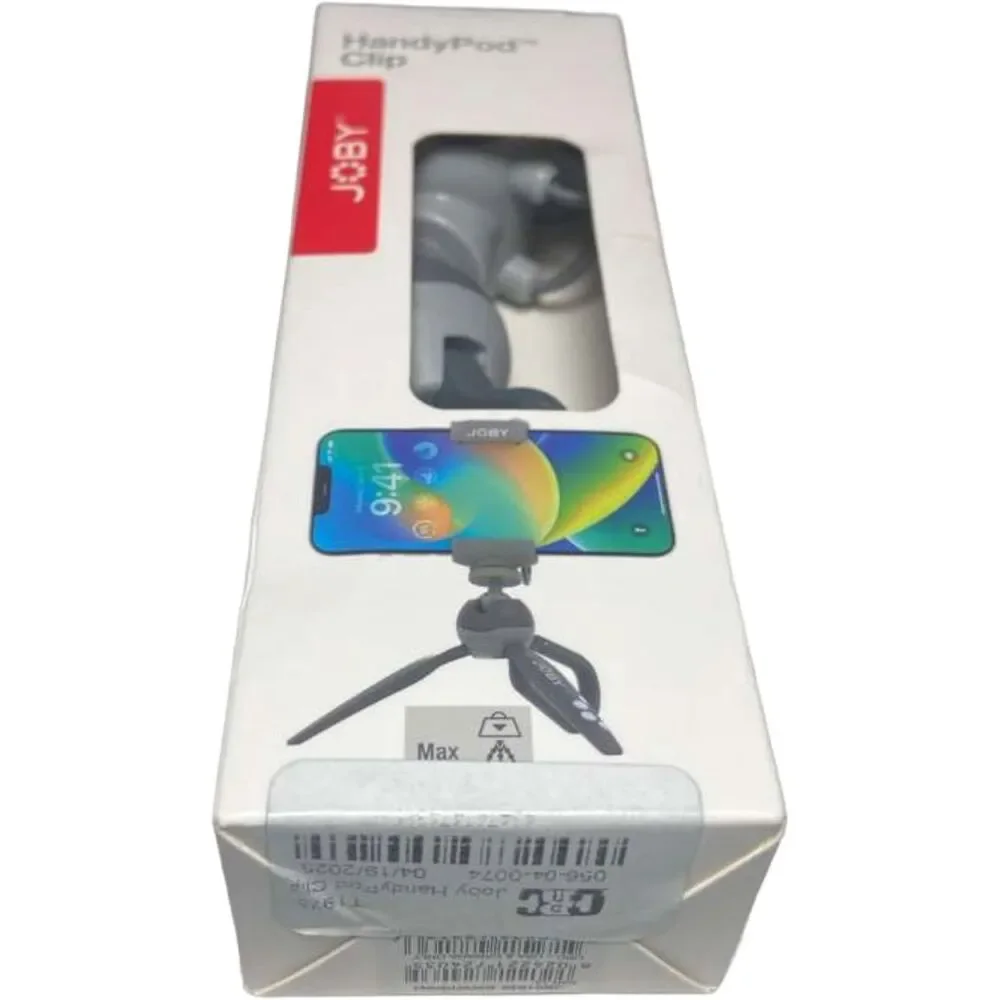 JOBY HandyPod Clip Tripod Phone Mount Foldable Tabletop Grey Vlogging Camera